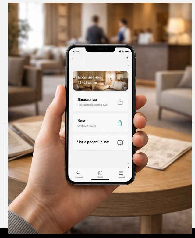 Мобильное приложение для гостей отеля в Переславле-Залесском, управление сервисом